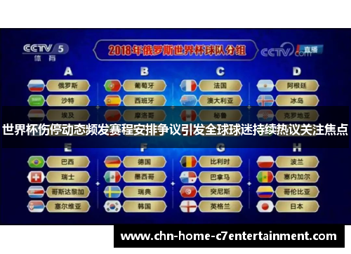 世界杯伤停动态频发赛程安排争议引发全球球迷持续热议关注焦点
